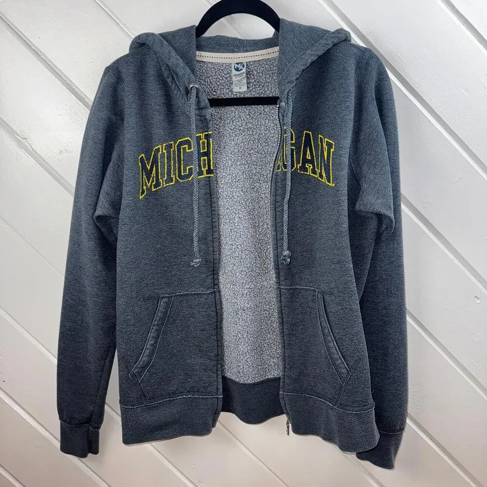 New Agenda Michigan zip up hoodie size medium
